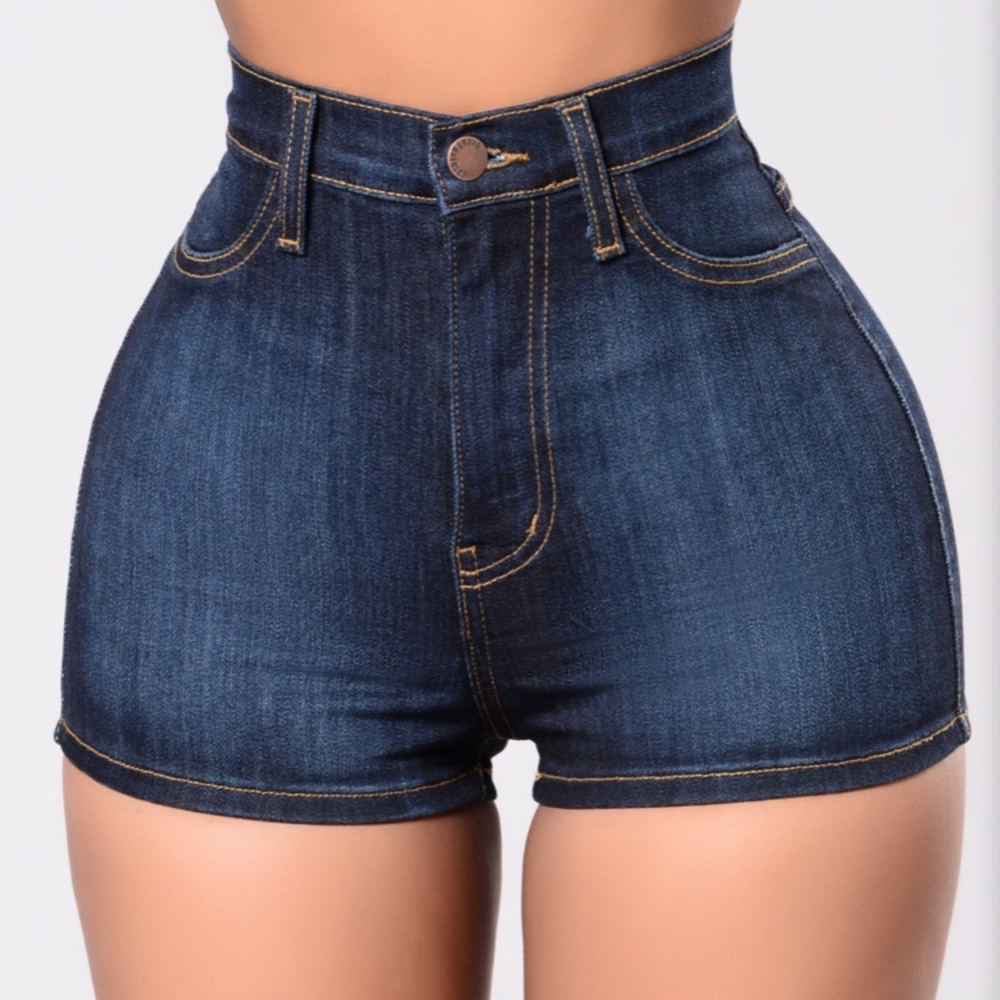 XS Fashion Nova Crowd Pleaser Denim Shorts